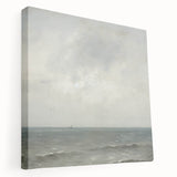 Minimalist Seascape Wall Art – Soft Tones of the Tranquil Horizon