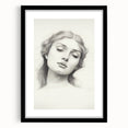 Minimalist Portrait Art – Graceful Pencil Drawing of a Woman