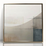 Minimalist Geometric Wall Art – Soft Abstract Design in Neutral Tones