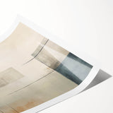 Minimalist Geometric Wall Art – Soft Abstract Design in Neutral Tones