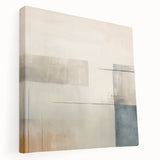 Minimalist Geometric Wall Art – Soft Abstract Design in Neutral Tones