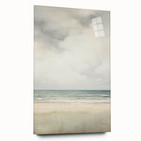 Minimalist Seascape Art – Calm Ocean and Sky in Soft Tones