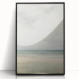 Minimalist Seascape Art – Calm Ocean and Sky in Soft Tones