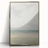 Minimalist Seascape Art – Calm Ocean and Sky in Soft Tones