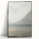Minimalist Seascape Art – Calm Ocean and Sky in Soft Tones