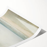 Minimalist Seascape Art – Calm Ocean and Sky in Soft Tones