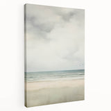 Minimalist Seascape Art – Calm Ocean and Sky in Soft Tones