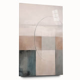 Minimalist Abstract Geometric Art – Soft Tones and Clean Lines