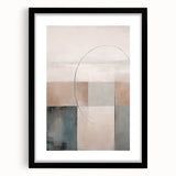 Minimalist Abstract Geometric Art – Soft Tones and Clean Lines