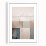 Minimalist Abstract Geometric Art – Soft Tones and Clean Lines