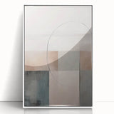 Minimalist Abstract Geometric Art – Soft Tones and Clean Lines