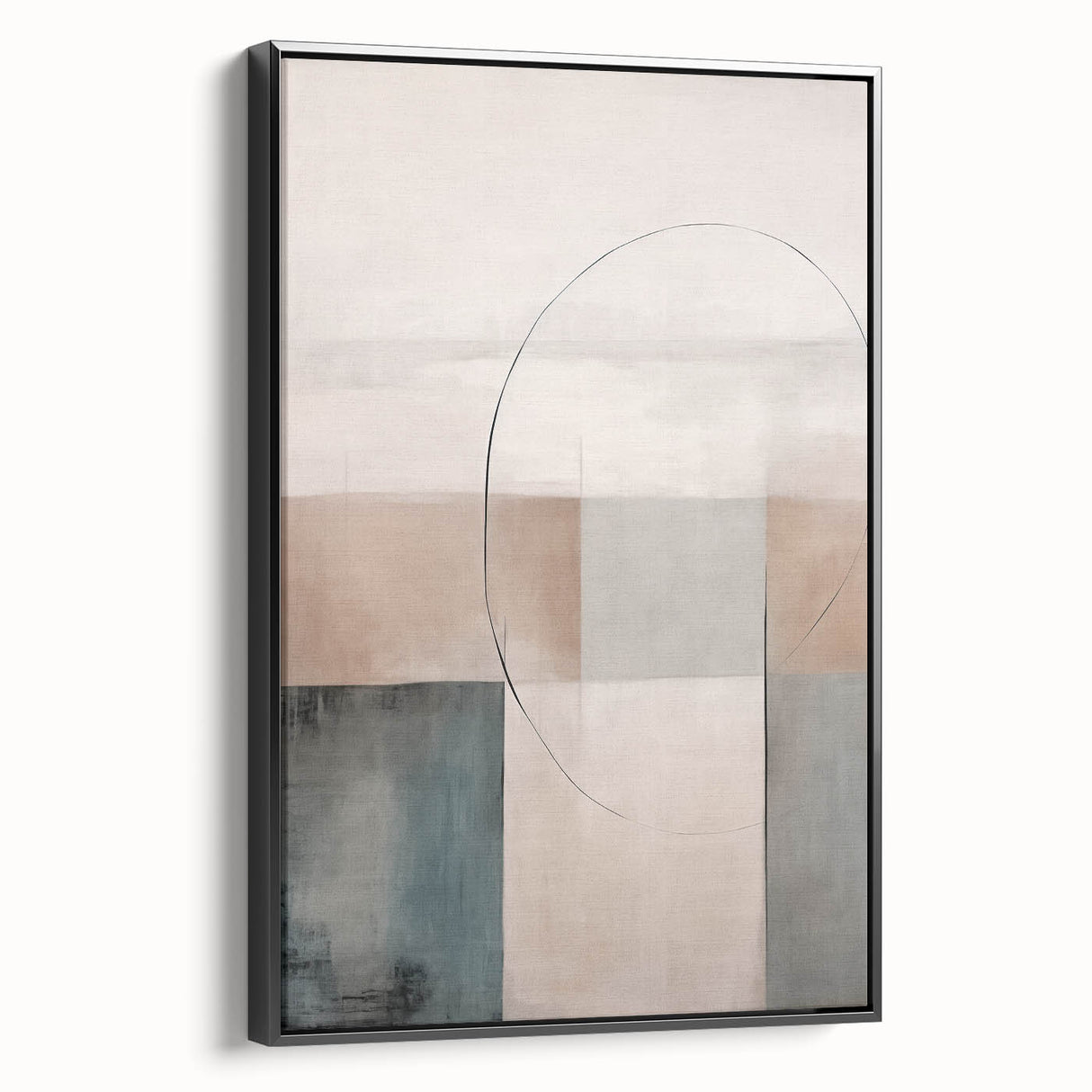 Minimalist Abstract Geometric Art – Soft Tones and Clean Lines