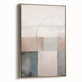 Minimalist Abstract Geometric Art – Soft Tones and Clean Lines