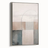 Minimalist Abstract Geometric Art – Soft Tones and Clean Lines