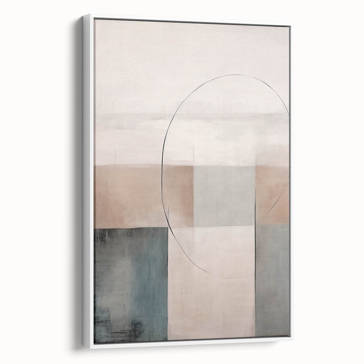 Minimalist Abstract Geometric Art – Soft Tones and Clean Lines