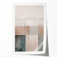 Minimalist Abstract Geometric Art – Soft Tones and Clean Lines