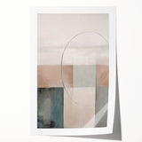 Minimalist Abstract Geometric Art – Soft Tones and Clean Lines
