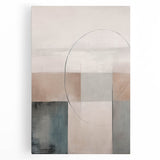 Minimalist Abstract Geometric Art – Soft Tones and Clean Lines
