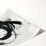 Minimalist Abstract Wall Art – Dynamic Black and White Brushstroke Design