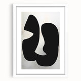 Minimalist Wall Art - Abstract Black and White Modern Minimalist Art Prints