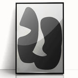 Minimalist Wall Art - Abstract Black and White Modern Minimalist Art Prints