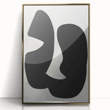 Minimalist Wall Art - Abstract Black and White Modern Minimalist Art Prints