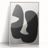 Minimalist Wall Art - Abstract Black and White Modern Minimalist Art Prints