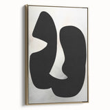 Minimalist Wall Art - Abstract Black and White Modern Minimalist Art Prints