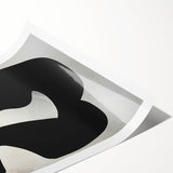Minimalist Wall Art - Abstract Black and White Modern Minimalist Art Prints