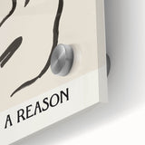 Minimalist Wall Art - Abstract Line Art with Inspirational Message