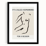 Minimalist Wall Art - Abstract Line Art with Inspirational Message