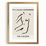 Minimalist Wall Art - Abstract Line Art with Inspirational Message