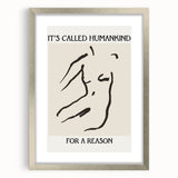 Minimalist Wall Art - Abstract Line Art with Inspirational Message