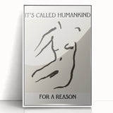 Minimalist Wall Art - Abstract Line Art with Inspirational Message