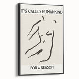 Minimalist Wall Art - Abstract Line Art with Inspirational Message