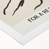 Minimalist Wall Art - Abstract Line Art with Inspirational Message