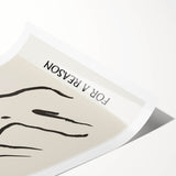 Minimalist Wall Art - Abstract Line Art with Inspirational Message