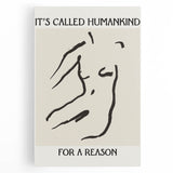 Minimalist Wall Art - Abstract Line Art with Inspirational Message