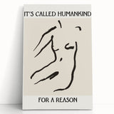 Minimalist Wall Art - Abstract Line Art with Inspirational Message