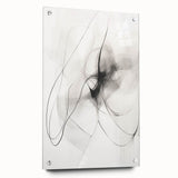 Modern Minimalist Wall Art - Black and White Abstract Line Art Prints