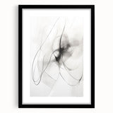 Modern Minimalist Wall Art - Black and White Abstract Line Art Prints