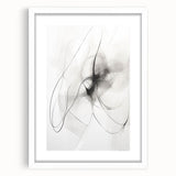 Modern Minimalist Wall Art - Black and White Abstract Line Art Prints