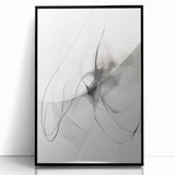 Modern Minimalist Wall Art - Black and White Abstract Line Art Prints