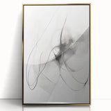 Modern Minimalist Wall Art - Black and White Abstract Line Art Prints