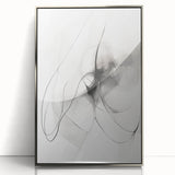 Modern Minimalist Wall Art - Black and White Abstract Line Art Prints