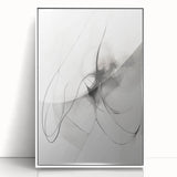 Modern Minimalist Wall Art - Black and White Abstract Line Art Prints