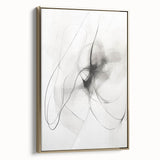 Modern Minimalist Wall Art - Black and White Abstract Line Art Prints