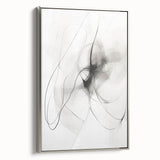 Modern Minimalist Wall Art - Black and White Abstract Line Art Prints