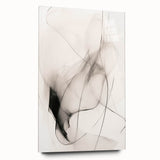 Minimalist Wall Art - Abstract Black and White Flowing Line Art Print