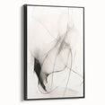 Minimalist Wall Art - Abstract Black and White Flowing Line Art Print